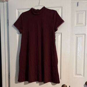 Simply Vera Vera Wang Deep Burgundy Mini Dress